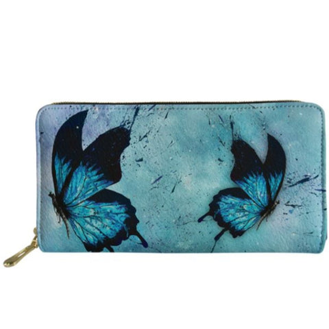aquamarine butterfly wallet