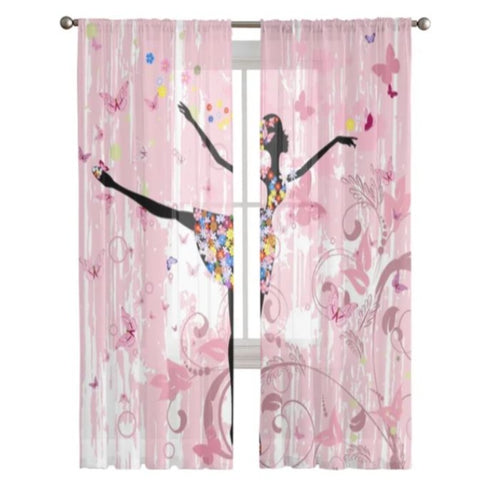 ballet butterfly curtains