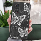 black butterfly phone case in silicone
