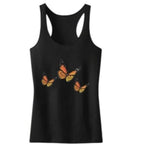 Black Butterfly Tank Top for women