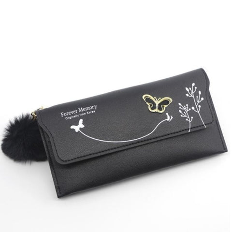 black butterfly wallet