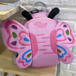 pink butterfly backpack with wings for school
