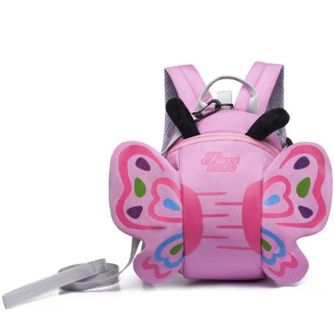 pink butterfly backpack with wings