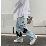 butterfly baggy jeans for men