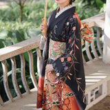 butterfly kimono geisha robe