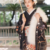 butterfly kimono geisha vintage