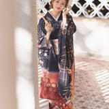 butterfly kimono geisha yukata