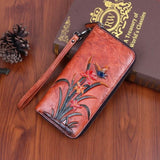 butterfly leather wallet for men and women