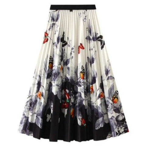 butterfly pleated skirt