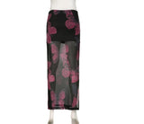 long butterfly skirt for ladies