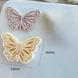 clay decoration mold butterfly 