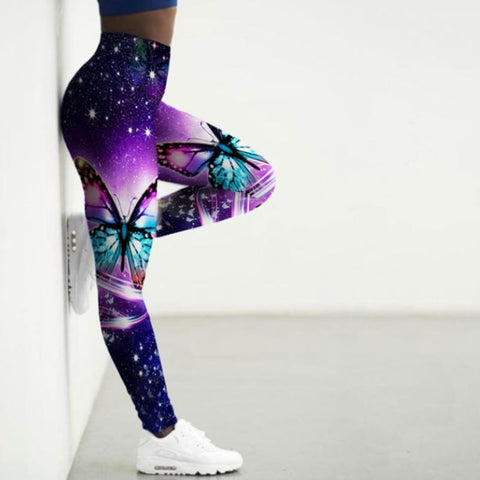 colorful butterfly leggings