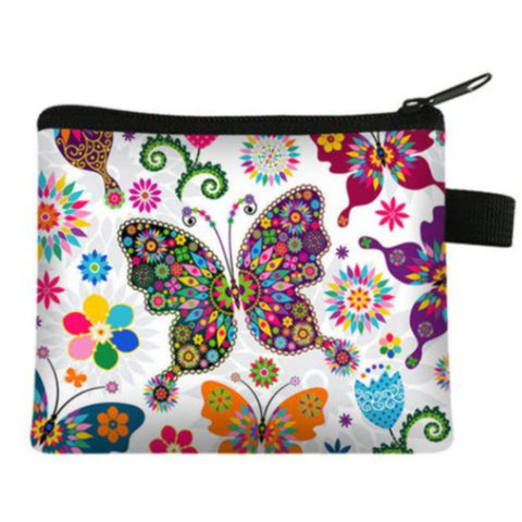 colorful butterfly wallet