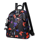 copper butterfly backpack for women