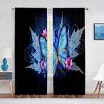 daisy butterfly curtains