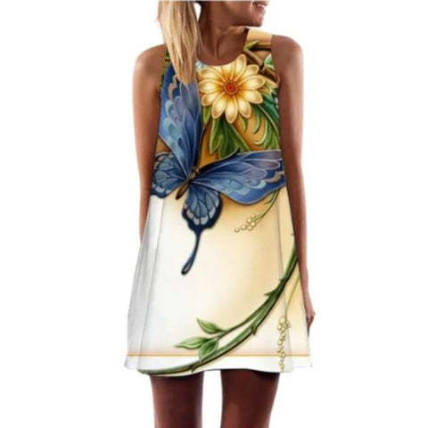 daisy butterfly dress