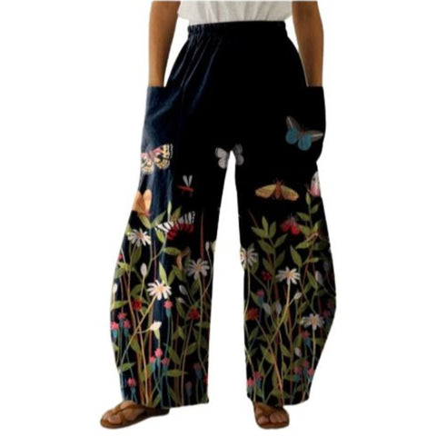 daisy butterfly pants