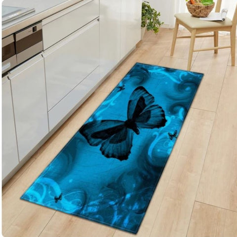 deepblue butterfly rug
