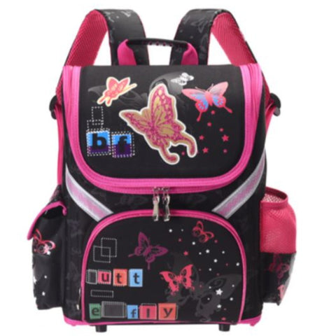 deep pink butterfly backpack