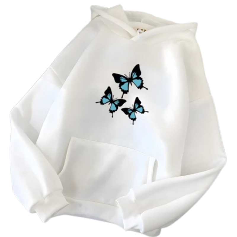 White Butterfly Sweater BUTTERFLY KINGDOM