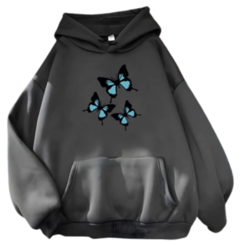 dimgray butterfly pullover
