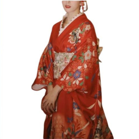 Peony and Butterfly fashionable Kimono Robe