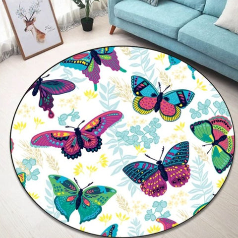 fritillary butterfly rug