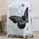 fritillary butterfly suitcase for men and women