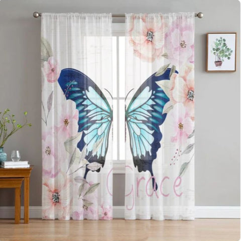 graceful butterfly curtains