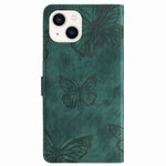 green wallet phone case butterfly in silicone