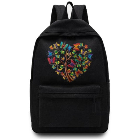 heart and butterfly backpack