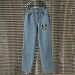 trendy high waisted butterfly jeans 