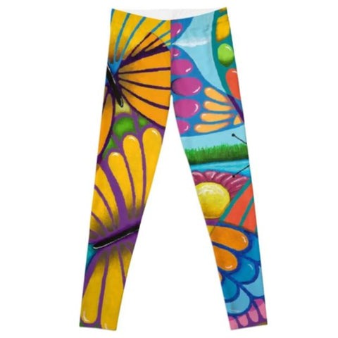 illusion butterfly leggings