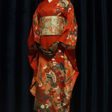 Traditional Butterfly and leaves Kimono
