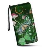 light green leaf butterfly wallet