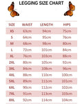 size chart for pink butterfly legging set