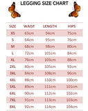 size chart for pink butterfly legging set