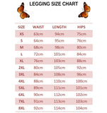  size chart for purple butterfly legging set