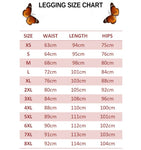 size chart for red butterfly leggings