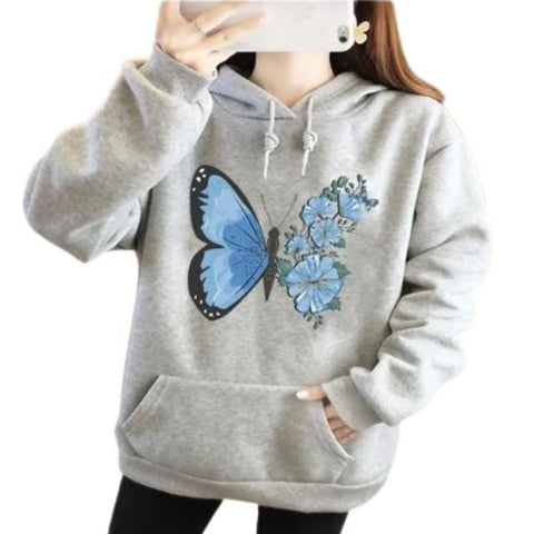 light gray butterfly sweater