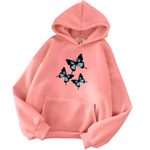 light pink butterfly sweater