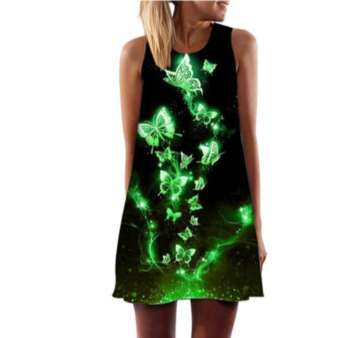 lime butterfly dress