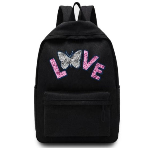 love butterfly backpack