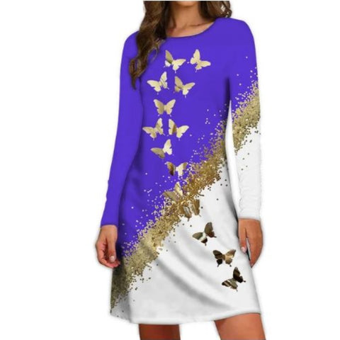 medium purple butterfly dress