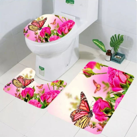 monarch butterfly bathroom rug