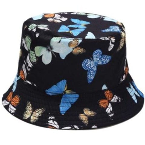 morpho butterfly bucket hat