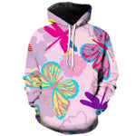 orchid butterfly pullover