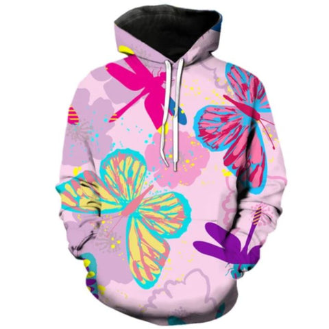 orchid butterfly pullover