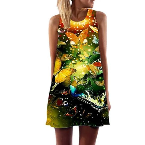 painted lady butterfly dress