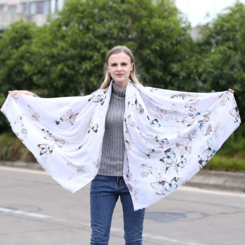 painted lady butterfly scarf